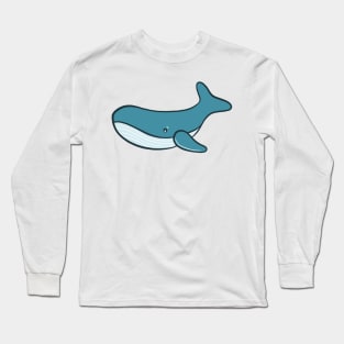 Whale illustration vector object Long Sleeve T-Shirt